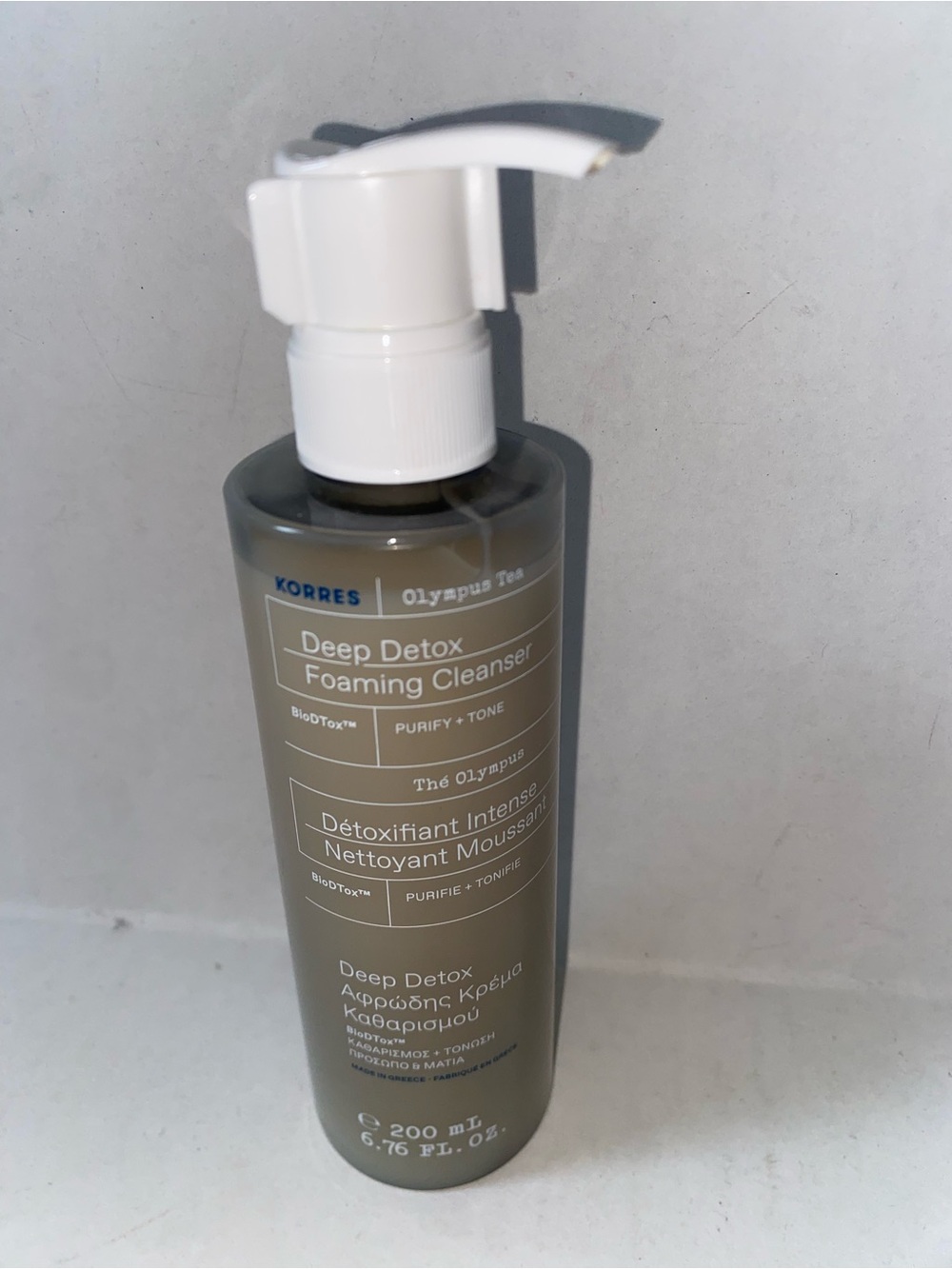 Korres Olympus Tea Deep Detox Foaming Cleanser 200ml, 88,5% Natural